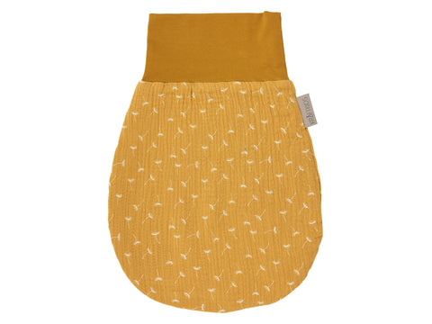 Romper bag autumn winter muslin yellow dandelions