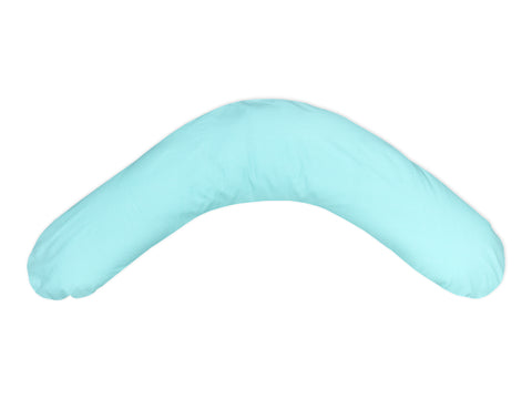 coussin d'allaitement de qualité pois blancs sur menthe