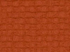 Eine Nahaufnahme von KraftKids Stoff Doppelkrepp Rot Herbstrot LOF SSS121 zeigt die rötlich-braune Farbe und die feine Gitterstruktur - ein Beispiel für hochwertige Stoffe mit zeitlosen Mustern.