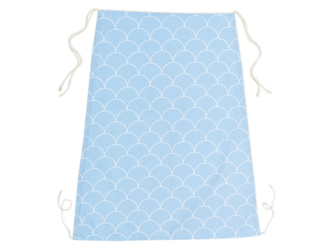 sonnensegel blau weiß Sonnensegel weiße Halbkreise auf Pastelblau
