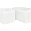 Panier mousseline matelassée blanc