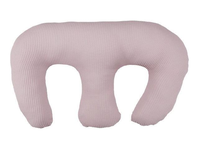 Nursing pillow for twins muslin pink