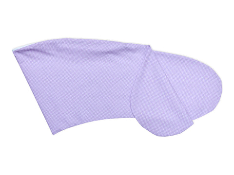 Nursing pillow cover white dots on purple