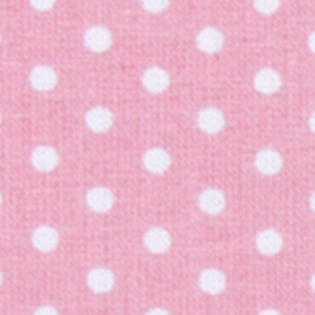 Fabric white dots on coral pink