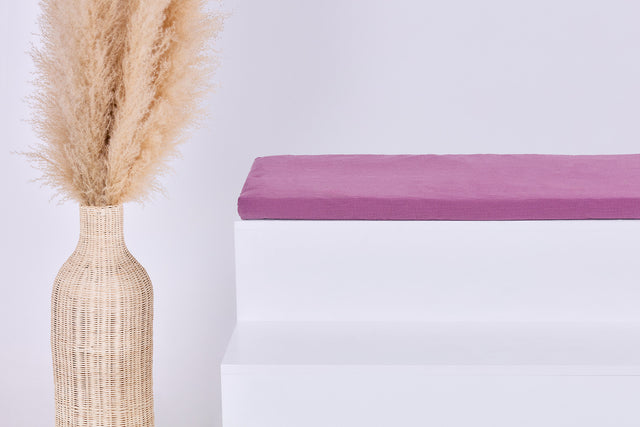 Sitzauflage für Ikea STUVA/SMÅSTAD KALLAX Musselin purpur – KraftKids